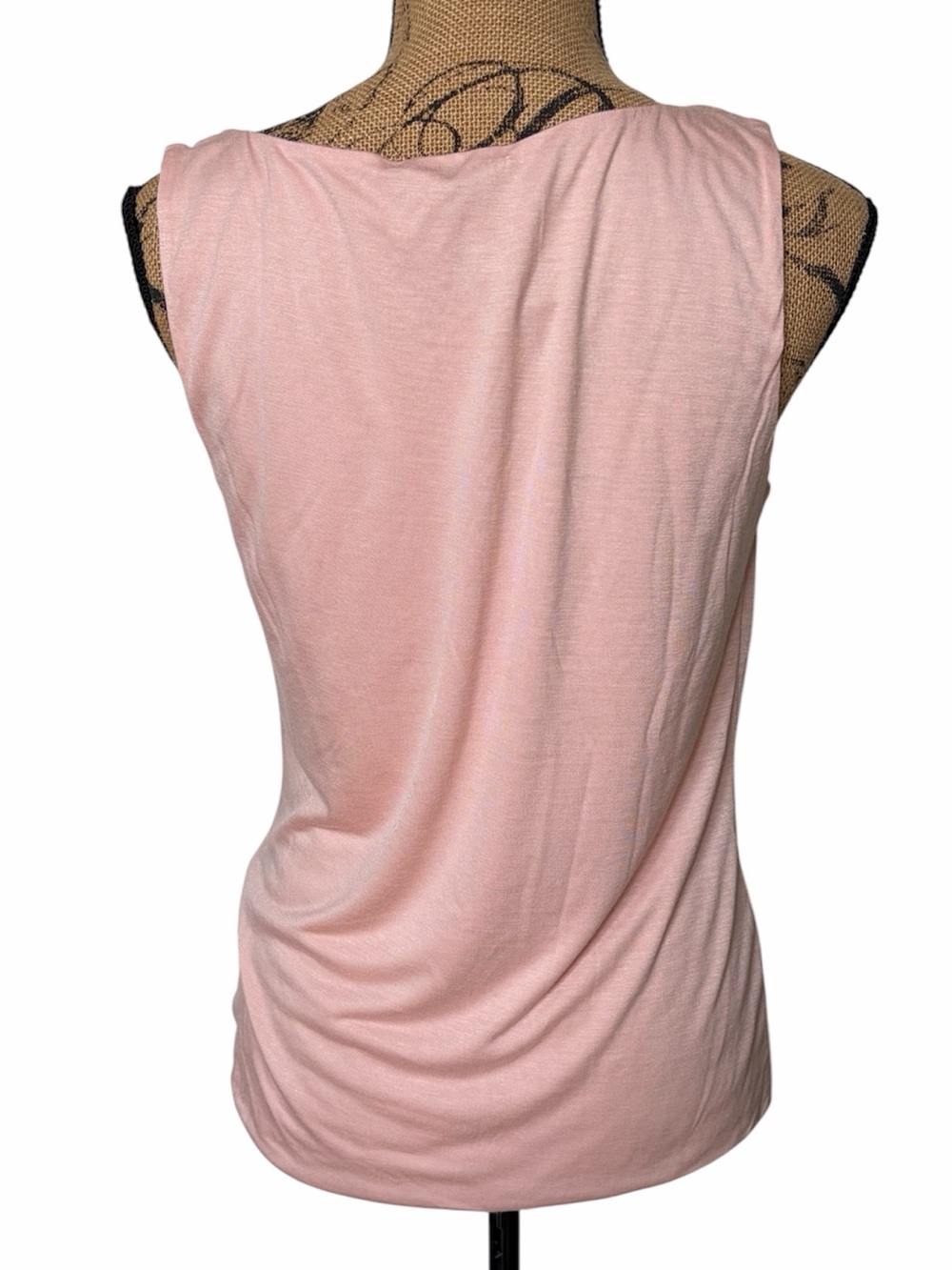 Ralph Lauren New Light Pink Draped Neckline Sleeveless Top Medium NWT - Picture 6 of 9